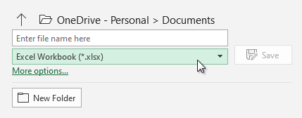 Excel screenshot